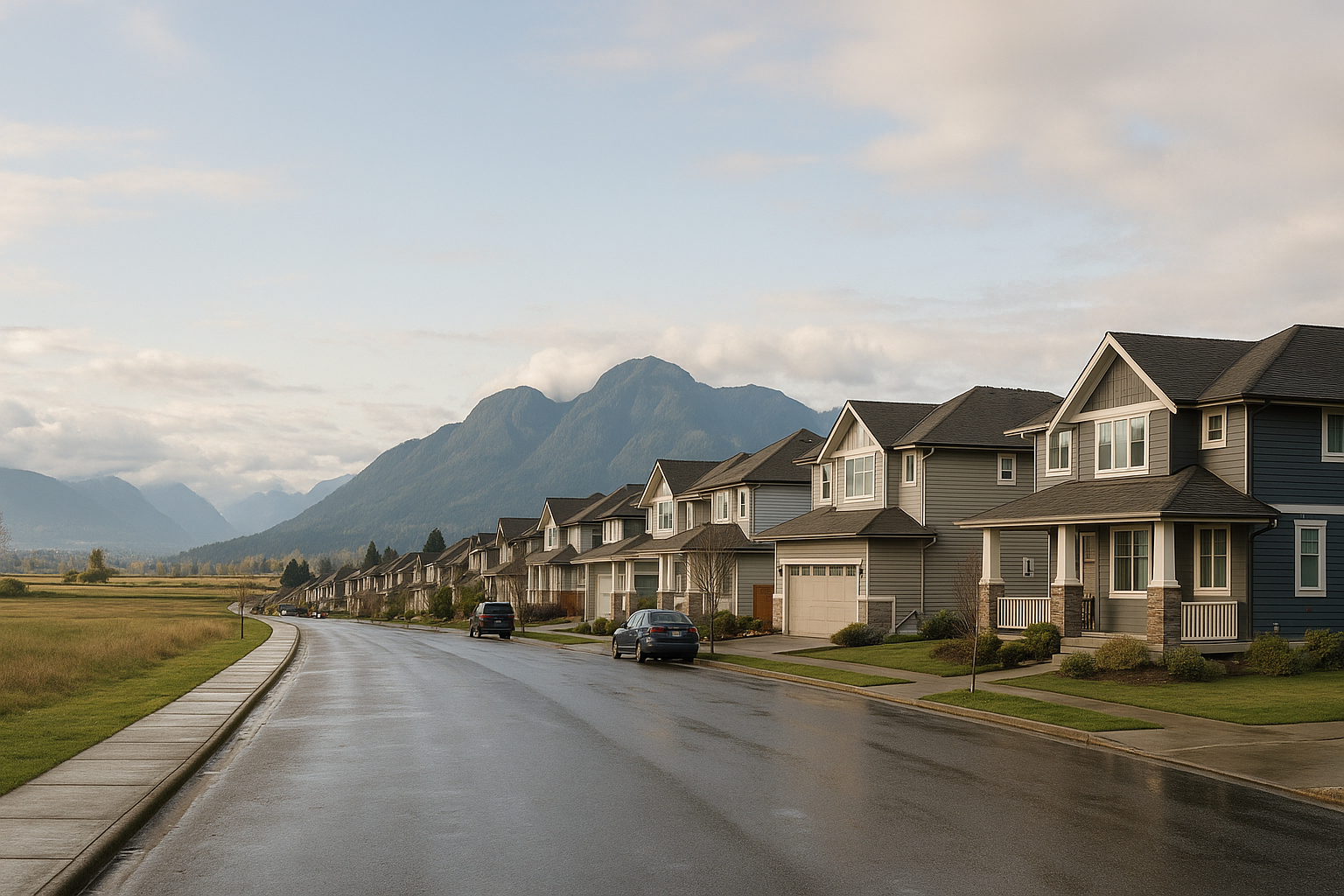 Representative Pitt Meadows streetscape background.