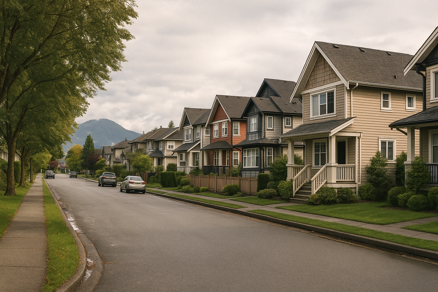 Representative Port Coquitlam streetscape background.