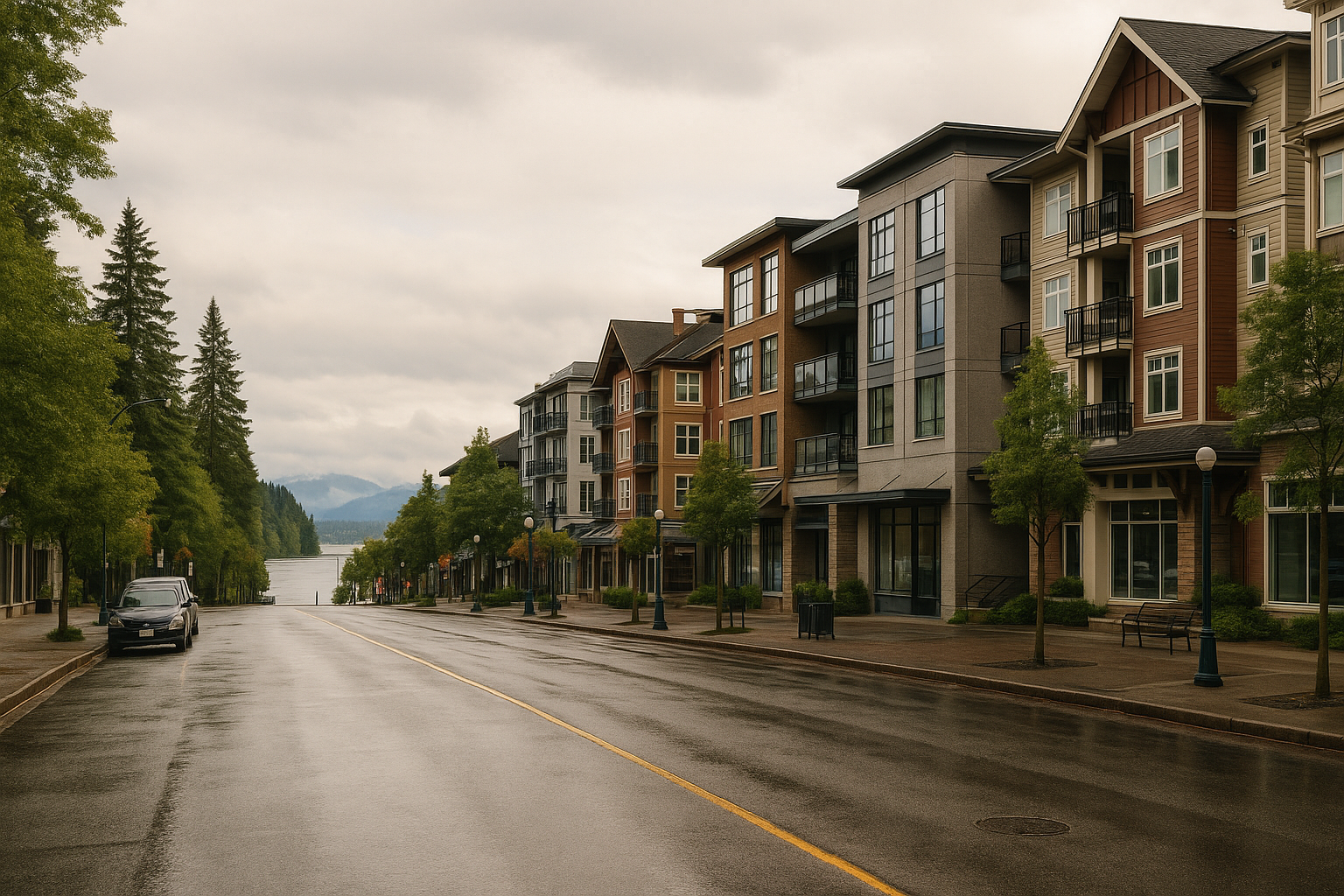 Representative Port Moody streetscape background.