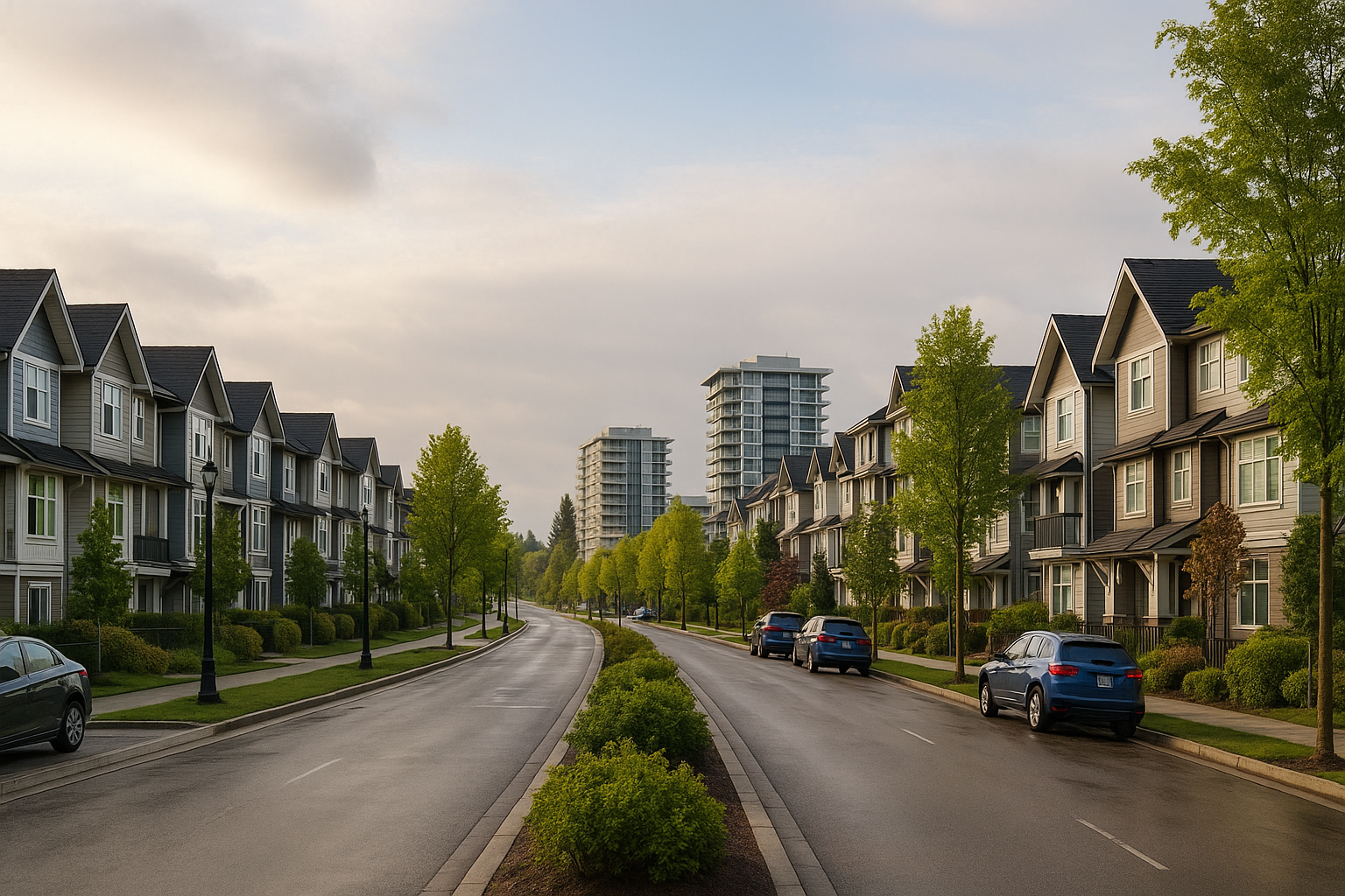 Representative Surrey streetscape background.